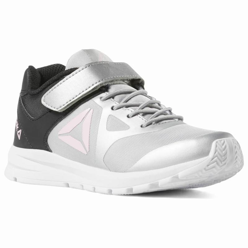 Adidasi Alergare Reebok Rush Runner Baieti Gri/Negrii/Roz Deschis Romania WB9190XO